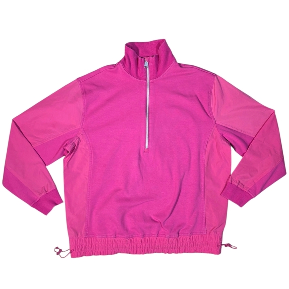 Athleta Tops - Athleta Triumph Hybrid Half Zip Sweatshirt Salvia Pink Size XS